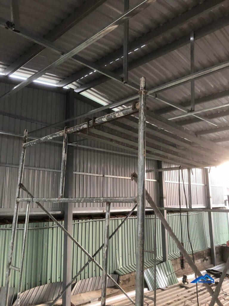 nhà khung thép tiền chế