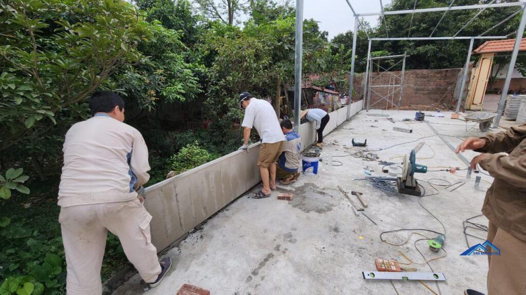 nhà khung thép tiền chế