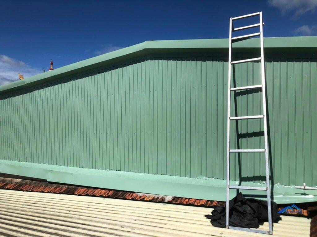 nhà khung thép tiền chế